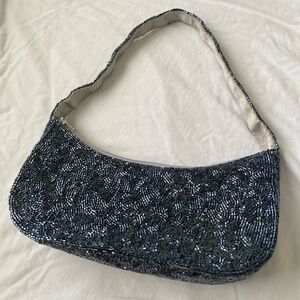 Y2K beaded baguette purse